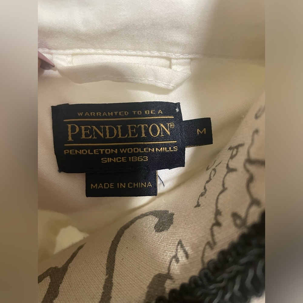 Pendleton White Women's Jacket Euc - image 8